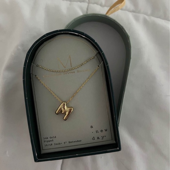 a new day Jewelry - Initial "M" necklace